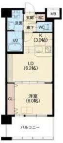 NORTH VILLAGE壱番館の間取り画像