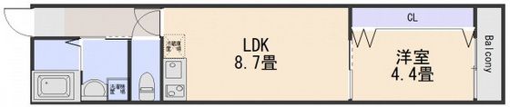 クレスト山本Ⅰの間取り画像