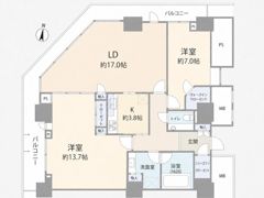 勝どきビュータワーの間取り画像