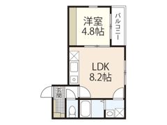 リノリノアパートメントwithB棟の間取り画像