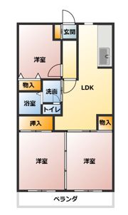 シャルル岩出の間取り画像