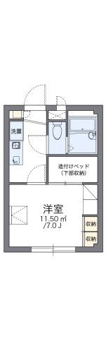 レオパレス城山の間取り画像