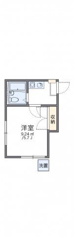 レオパレス上溝第2の間取り画像