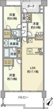 プラウド八事表山ヒルトップの間取り画像