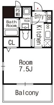 パリス大濠ベイタウンの間取り画像