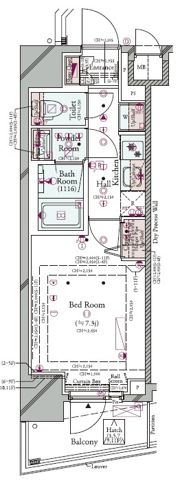 コンシェリア東京 ＜HIGASHIJUJO RESIDENCE＞の間取り画像