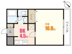 フリックコートSYОの間取り画像