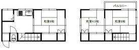 貸戸建住宅 富士見市渡戸1丁目の間取り画像