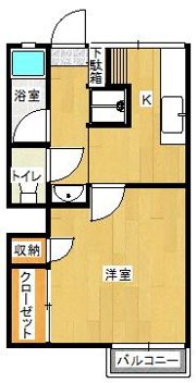 ドミール新須賀 Aの間取り画像