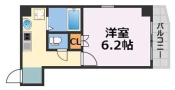 プレミアムAWAZA（旧ドエル立売堀）の間取り画像
