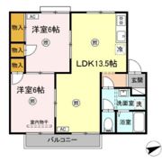 エアフォルクA棟の間取り画像