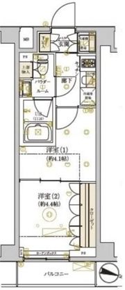 ドムス・スタイル武蔵小山の間取り画像