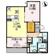 EL・SERENO江坂 WESTの間取り画像