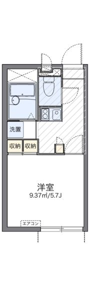 レオパレスアフロディーテの間取り画像