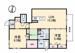 紫苑コート温品の間取り画像