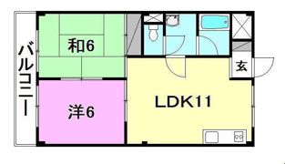 コーポ今村の間取り画像