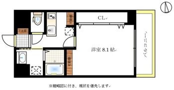 アロウル東古松の間取り画像