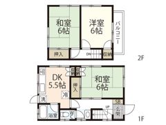 中山上戸建の間取り画像