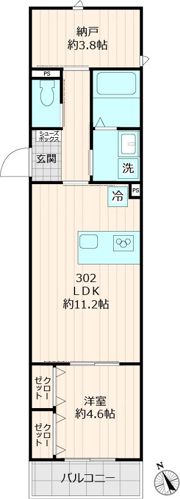 仮称メゾンブルーの間取り画像