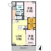 サニープレイス志布志 A棟の間取り画像