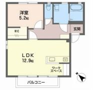 ドミール野村 Bの間取り画像