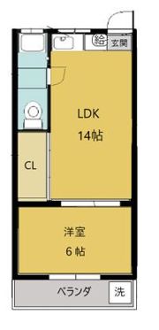 ナカジョウマンションの間取り画像