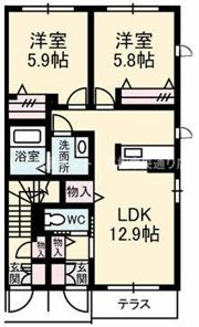 シャーメゾン柞田 B棟の間取り画像