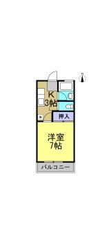 メゾン浜田の間取り画像