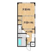 コーポヒカリの間取り画像