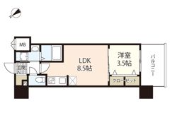 S－RESIDENCE空港通りawesomeの間取り画像