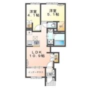 清水町徳倉新築アパートの間取り画像