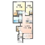 清水町徳倉新築アパートの間取り画像