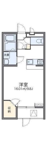 レオパレスドウージェームの間取り画像