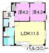 フォブール木屋町の間取り画像