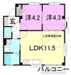 フォブール木屋町の間取り画像