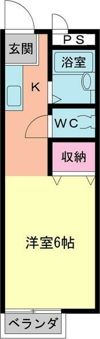KMハイツの間取り画像