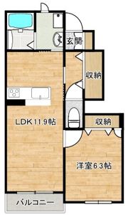 フォレナコート春日 B棟の間取り画像