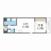 ライブガーデン江坂の間取り画像