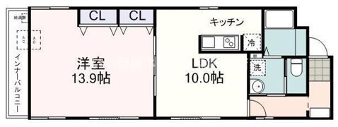 グランデクレシタ鷹匠の間取り画像