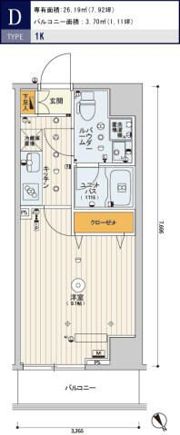 B CITY TABATA SKYCOURTの間取り画像