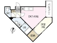 MOVE庚午北壱番館の間取り画像