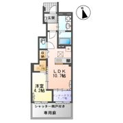 小信中島郷西新築アパートの間取り画像