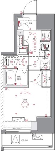 ユリカロゼAZ亀有North Towerの間取り画像