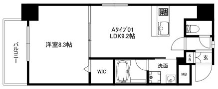 高栄京町ﾏﾝｼｮﾝの間取り画像