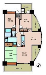 シーブリーズ東原壱番館の間取り画像