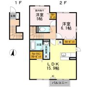 オネスト上林 B棟の間取り画像