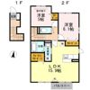 オネスト上林 B棟の間取り画像