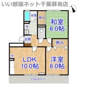 メゾンドォ渕谷Bの間取り画像