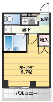 ハイツコモリヤの間取り画像