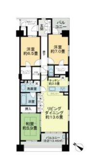 マイキャッスル八景島アクア・シェーナの間取り画像